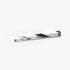 Arisha Design LED Square Mirror Wall Sconce Modern Metal/Acrylic Silver Bathroom