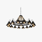 Epoch Vintage Industrial Rope Chandelier Living Room