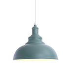1 Bulb Bowl Hanging Fixture Industrial Stylish Pink/Yellow Metal Pendant Lamp for Living Room