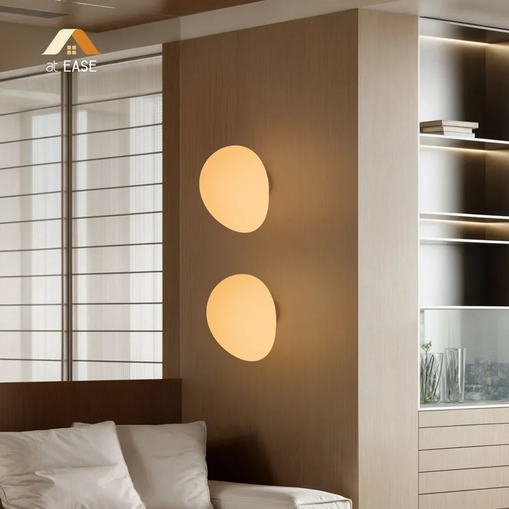 Cinda Gregg Minimalist Pebble Wall/Ceiling Lamp