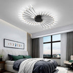 Wesley Flush-Mount Ceiling Light Fireworks, Black/Gold
