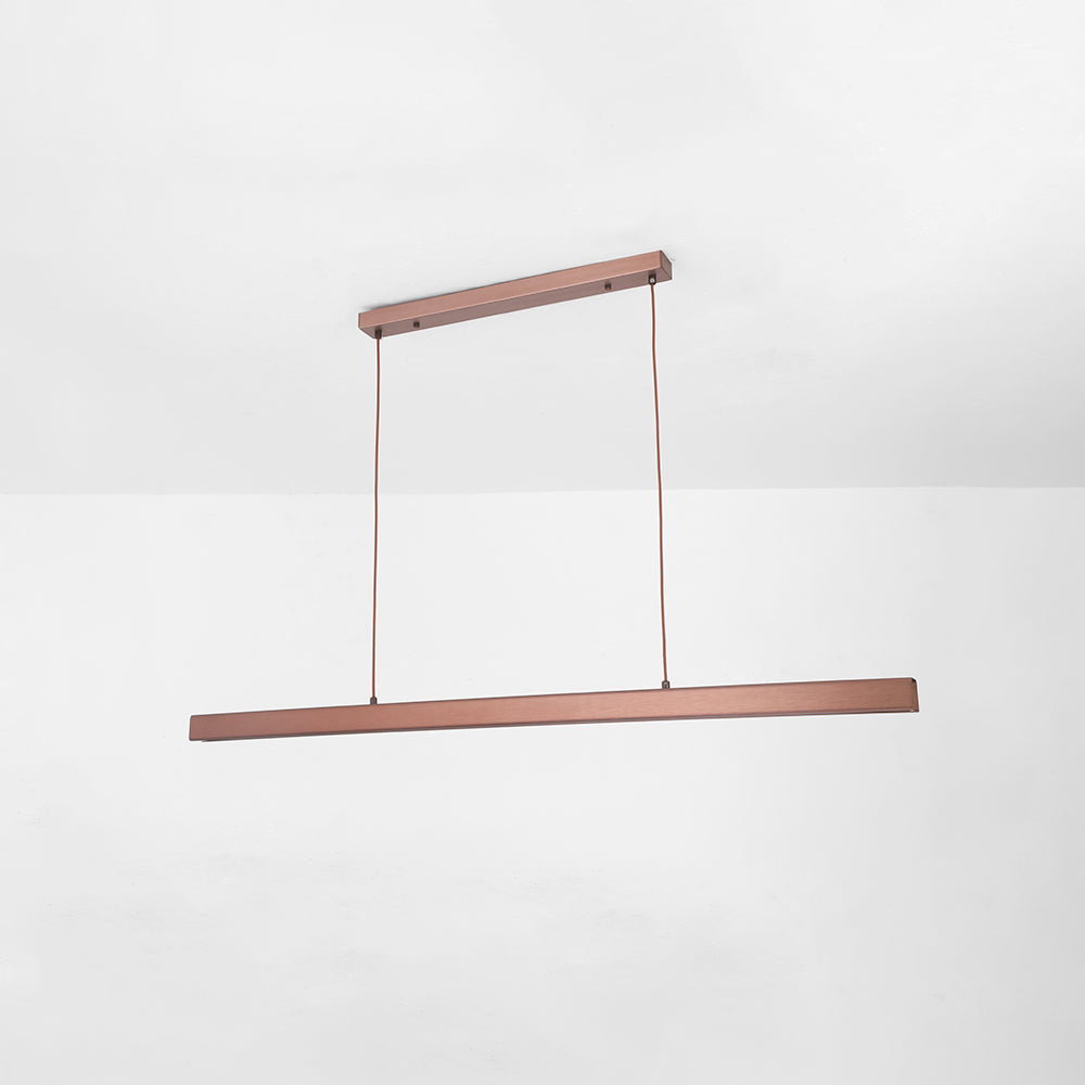Arisha Modern LED Pendant Light Linear Black/Brown Dining Room Metal
