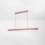 Arisha Modern LED Pendant Light Linear Black/Brown Dining Room Metal