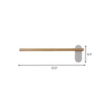 Wood Slim Linear Vanity Light Fixture Minimalism 16"/19.5"/23.5" Long LED Beige Wall Sconce Lamp for Bathroom