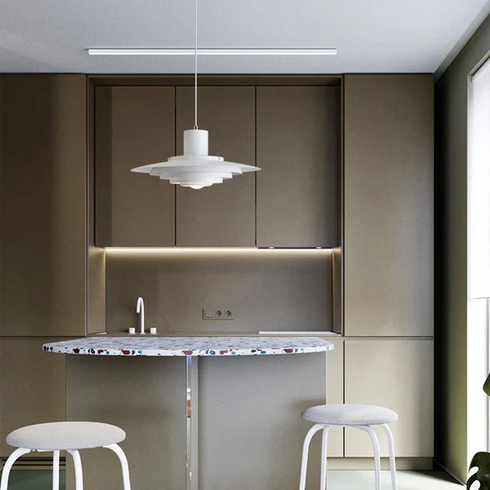 Retro Hanging Lamp Made of Aluminum – Layered LED Lamp