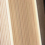 Yerin Modern Square Outdoor Wall Sconce Metal Acrylic Brown Terrace