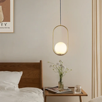 Claudine Bent Brass Pendant Lamp