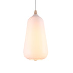 Global/Gourd/Ellipse Pendant Light Contemporary Smoky/Amber/White Glass 1 Light Dining Room Hanging Ceiling Lamp