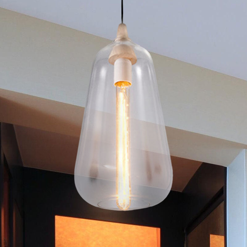 Global/Gourd/Ellipse Pendant Light Contemporary Smoky/Amber/White Glass 1 Light Dining Room Hanging Ceiling Lamp