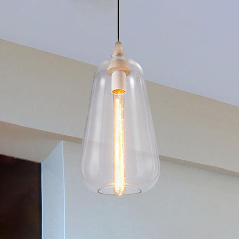 Global/Gourd/Ellipse Pendant Light Contemporary Smoky/Amber/White Glass 1 Light Dining Room Hanging Ceiling Lamp