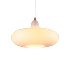 Global/Gourd/Ellipse Pendant Light Contemporary Smoky/Amber/White Glass 1 Light Dining Room Hanging Ceiling Lamp