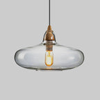 Global/Gourd/Ellipse Pendant Light Contemporary Smoky/Amber/White Glass 1 Light Dining Room Hanging Ceiling Lamp