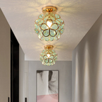 Zyvia - Luxe Glass Flower Ceiling Lamp