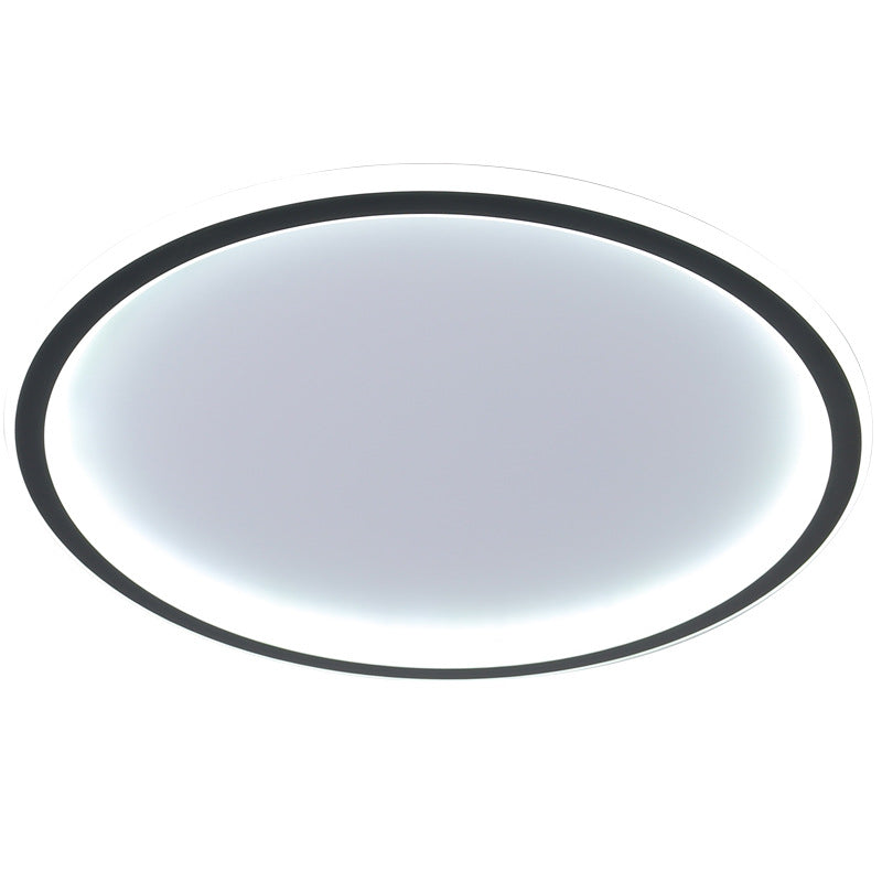 Quasso Modern Round Ceiling Light White/Black. Living Room
