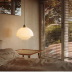 Milky White Glass Pendant Light