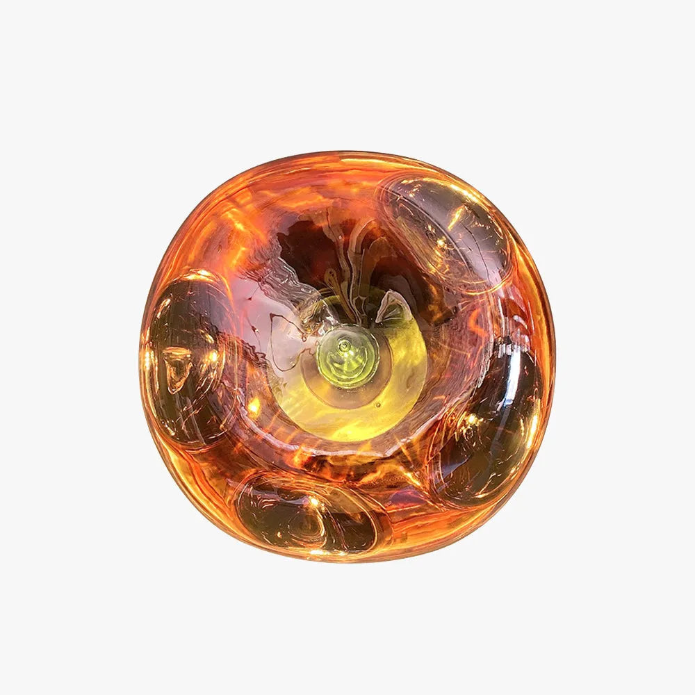 Valentina Modern Artistic Wall Lamp in Amber Luxury Lighting