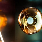 Valentina Modern Artistic Wall Lamp in Amber Luxury Lighting