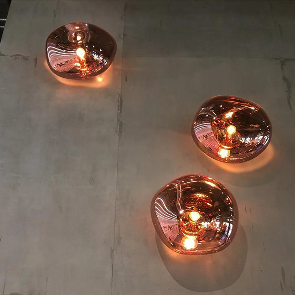 Valentina Modern Artistic Wall Lamp in Amber Luxury Lighting