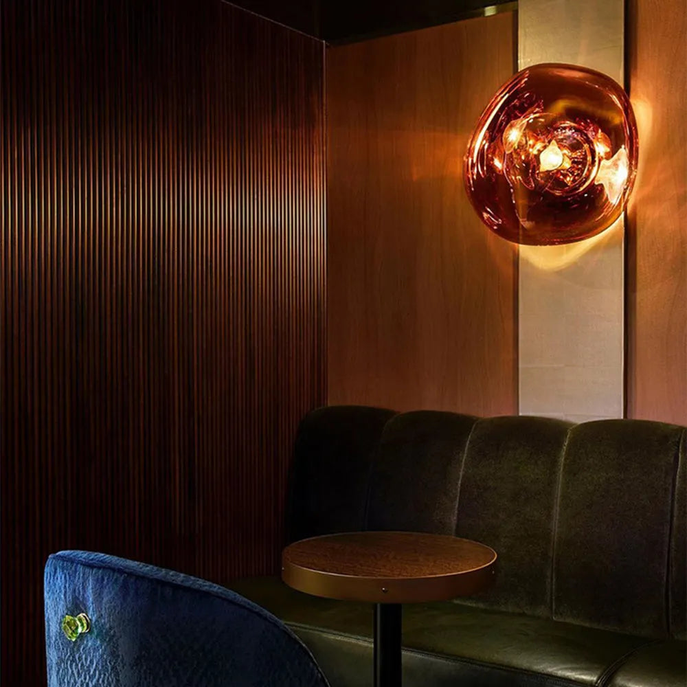 Valentina Modern Artistic Wall Lamp in Amber Luxury Lighting