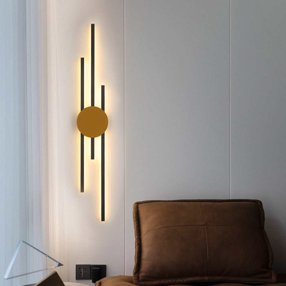 Saela Modern Linear 2 Colour Metal Wall Lamp