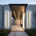 Ray Modern Linear Outdoor Wall Light Metal Acrylic Garden Hall