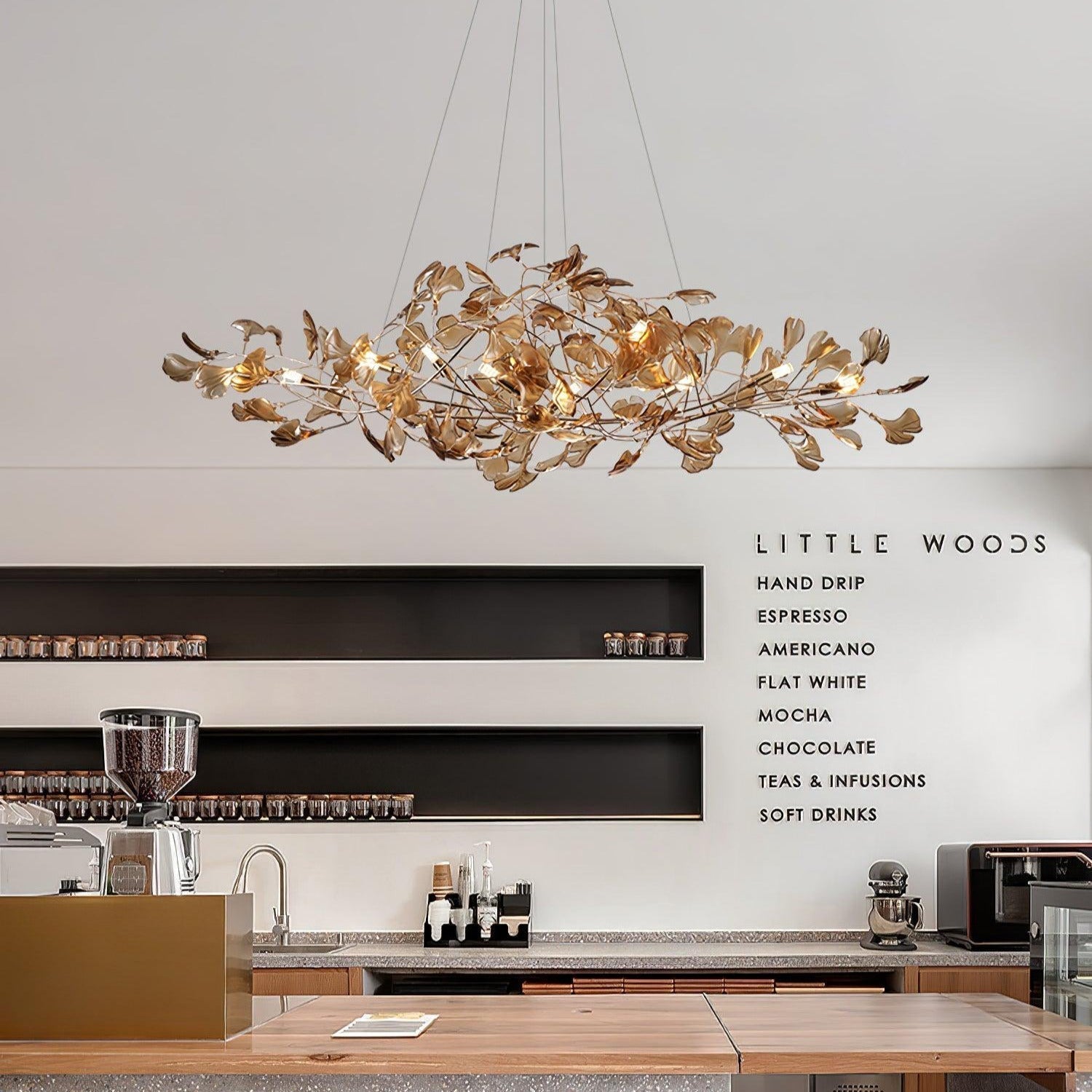 Ava Ginkgo Chandelier