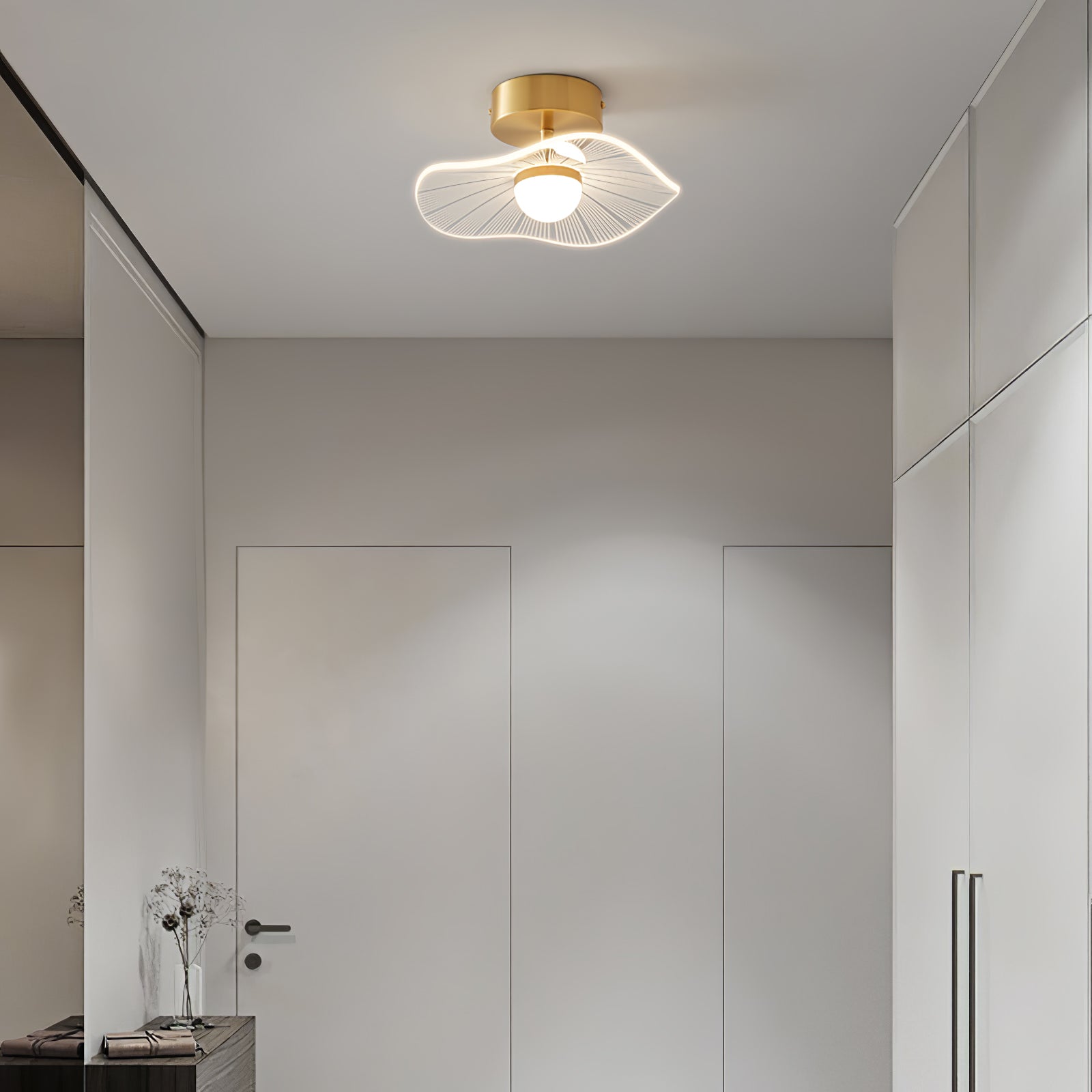 Acrylic Lotus Leaf Ceiling Light
