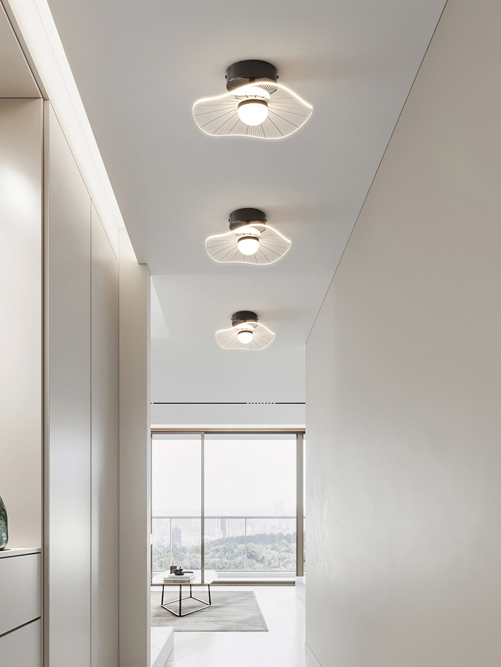 Acrylic Lotus Leaf Ceiling Light