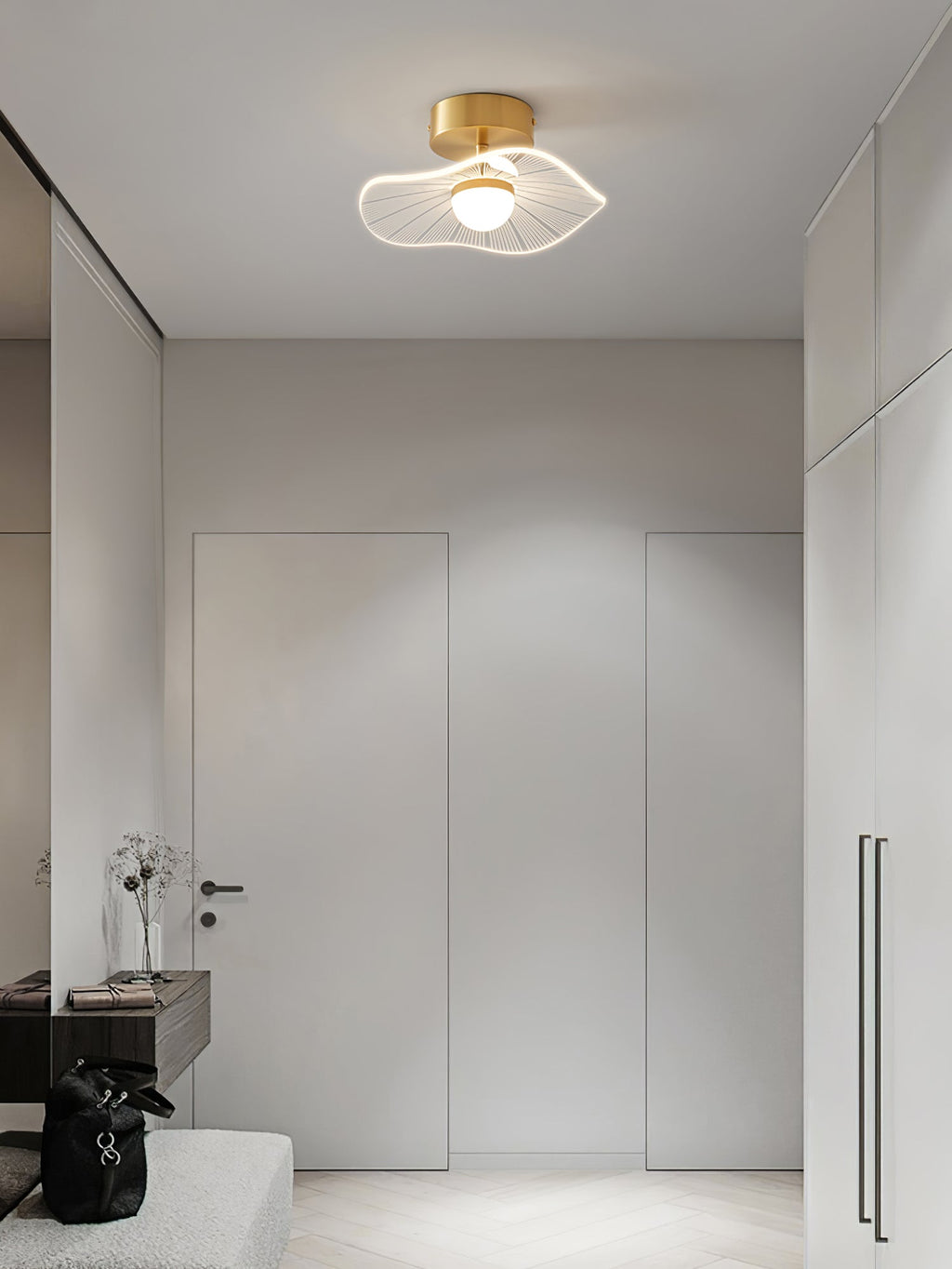 Acrylic Lotus Leaf Ceiling Light