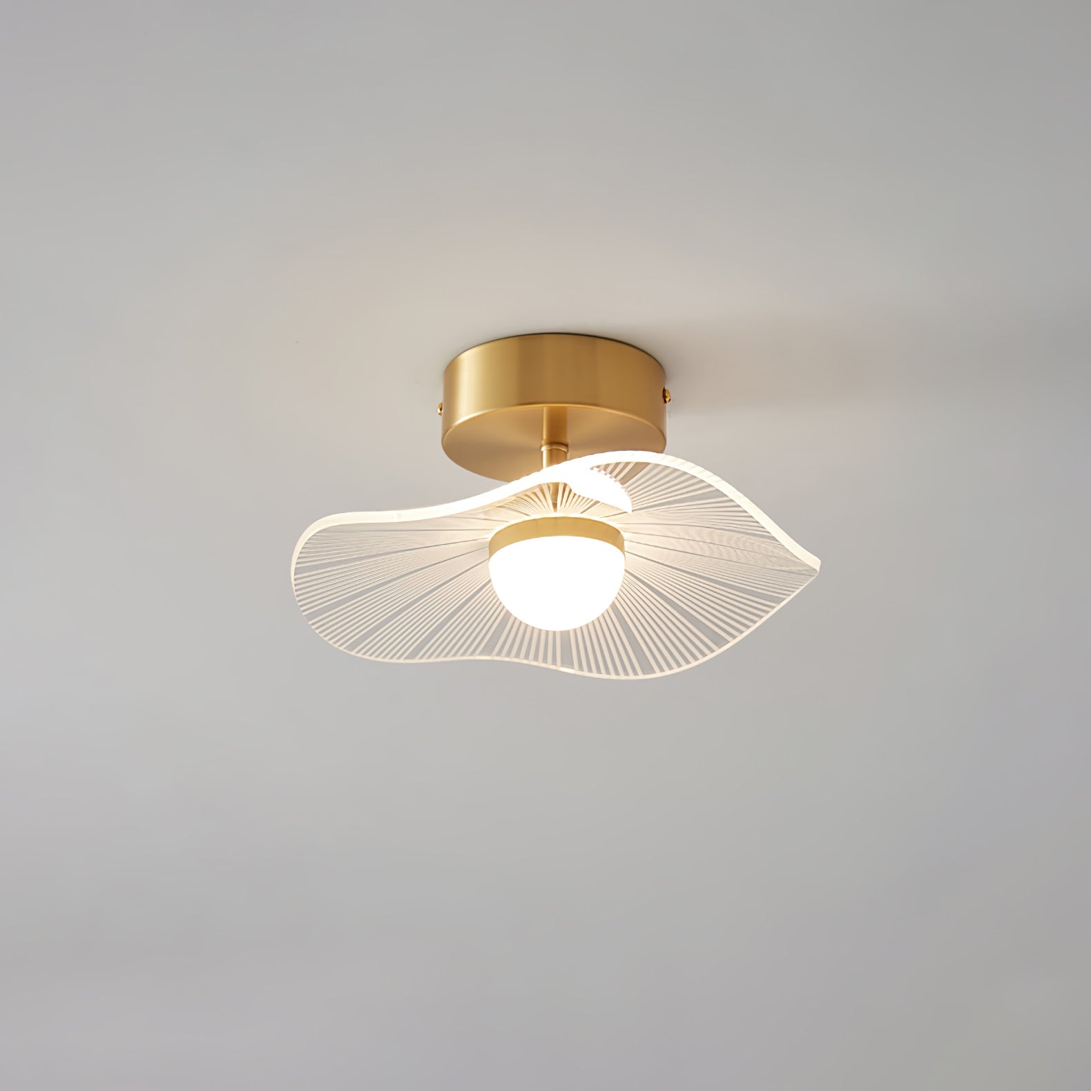Acrylic Lotus Leaf Ceiling Light