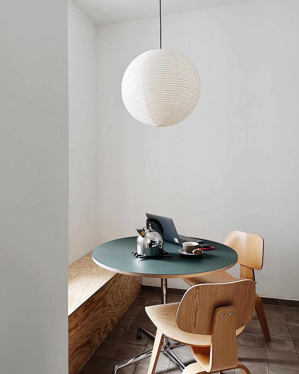 Akari A Series Plug In Pendant Lamp White Wire Version