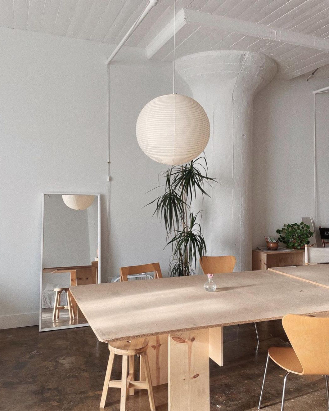 Akari A Series Plug In Pendant Lamp White Wire Version