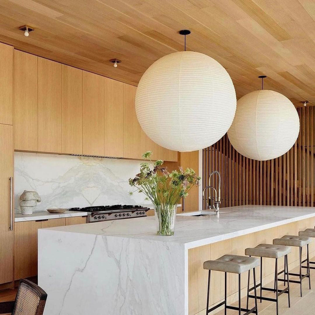Akari A Series Plug In Pendant Lamp White Wire Version