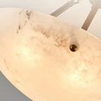Alabaster Bowl Ceiling Lamp