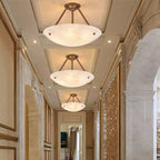 Alabaster Bowl Ceiling Lamp