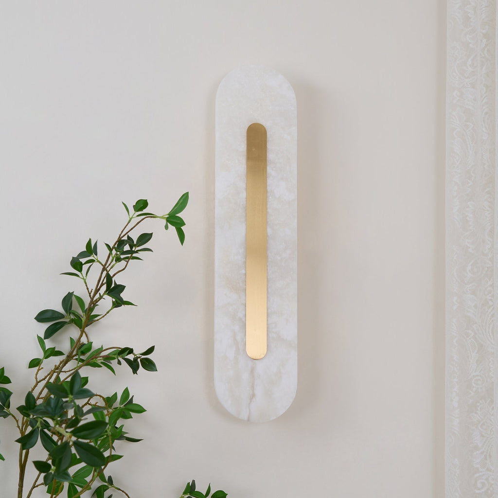 Hurn Alabaster Rounded Wall Lamp