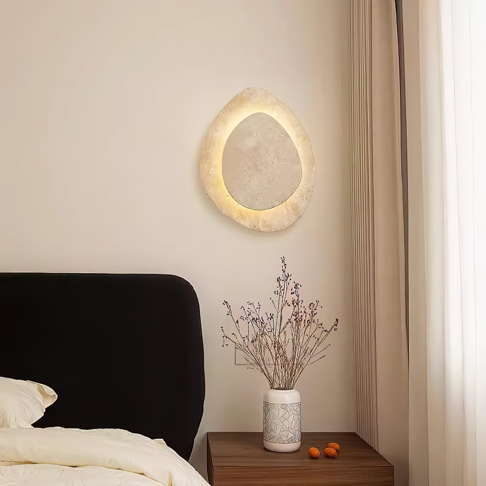 Yrvuvyn Wall Sconce in Travertine Individual Creativity