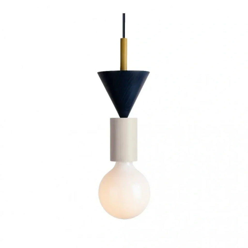 Alvar Multicolor Geometric Wood Pendant Light