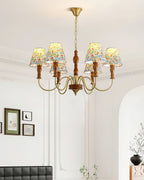 Alyssa Flower Fabric Chandelier