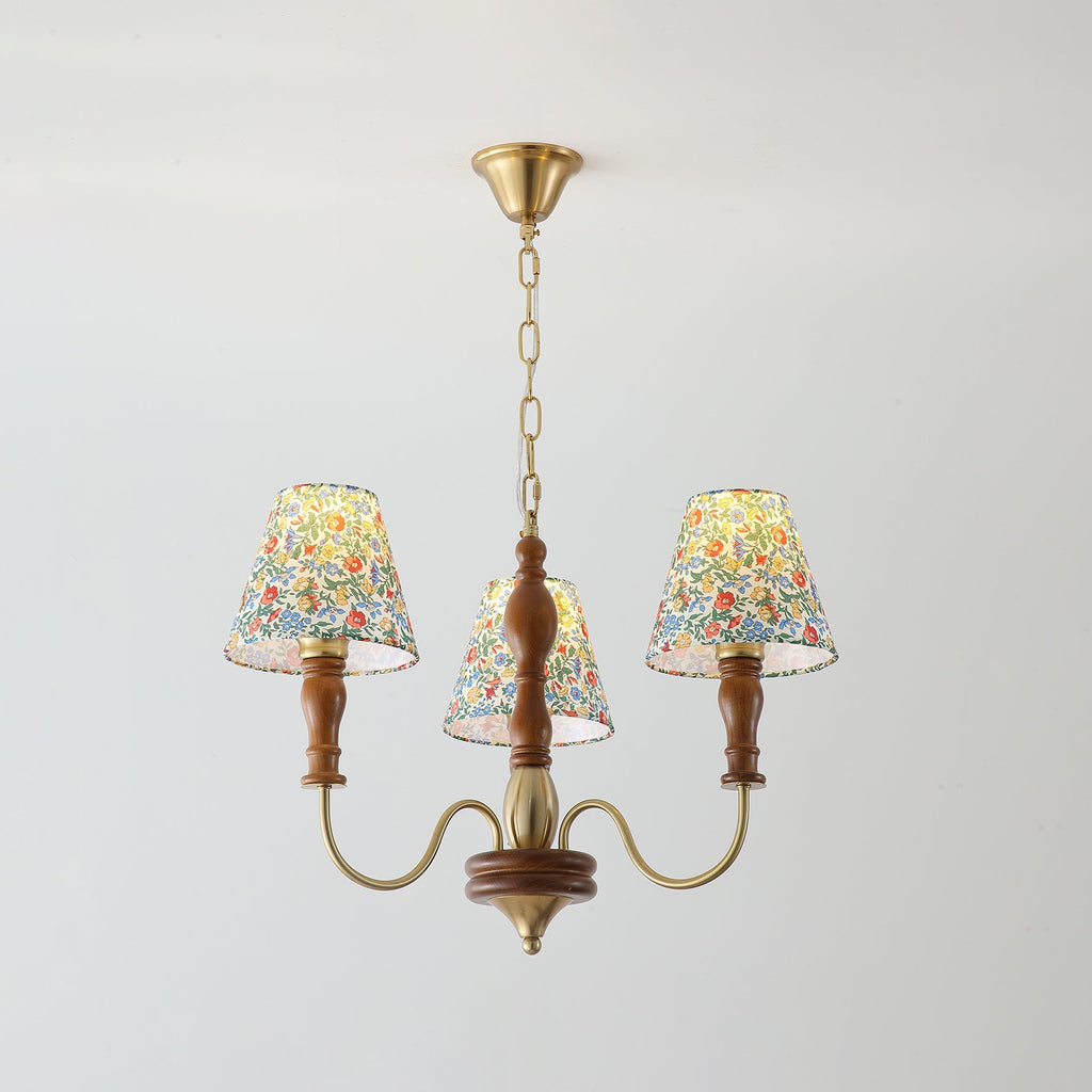 Alyssa Flower Fabric Chandelier
