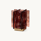 Amber Building Block Table Lamp