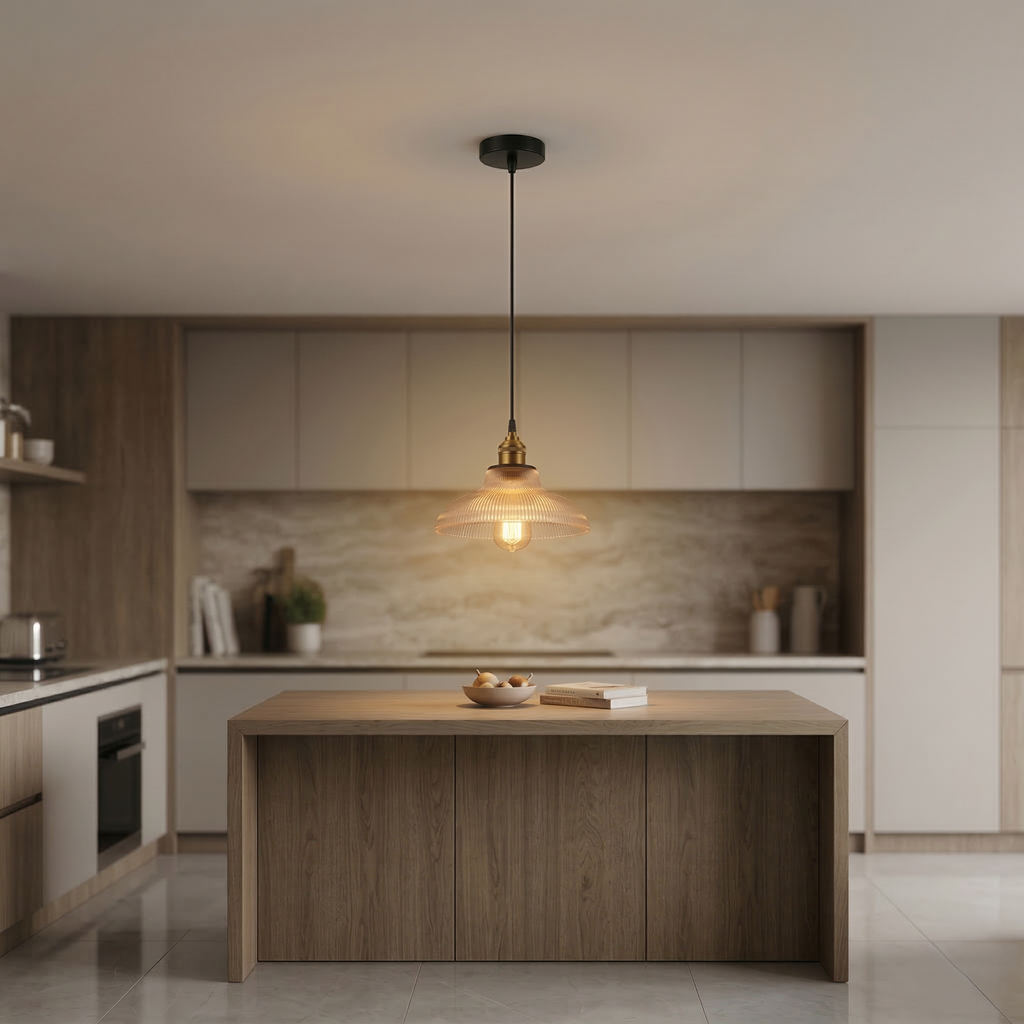 Aureli – Glass Pendant Lamp with Warm Light for Dining Table & Living Room