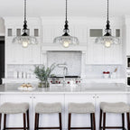 Anthea Retro Brass Glass Flower Pendant Light