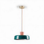 Arlo Retro Peacock Blue Iron Pendant Light