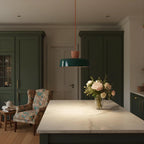 Arlo Retro Peacock Blue Iron Pendant Light