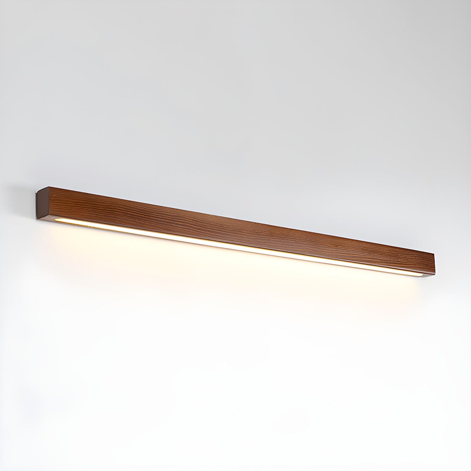 Linear Wood and LED Wall Sconce Minimalist Design