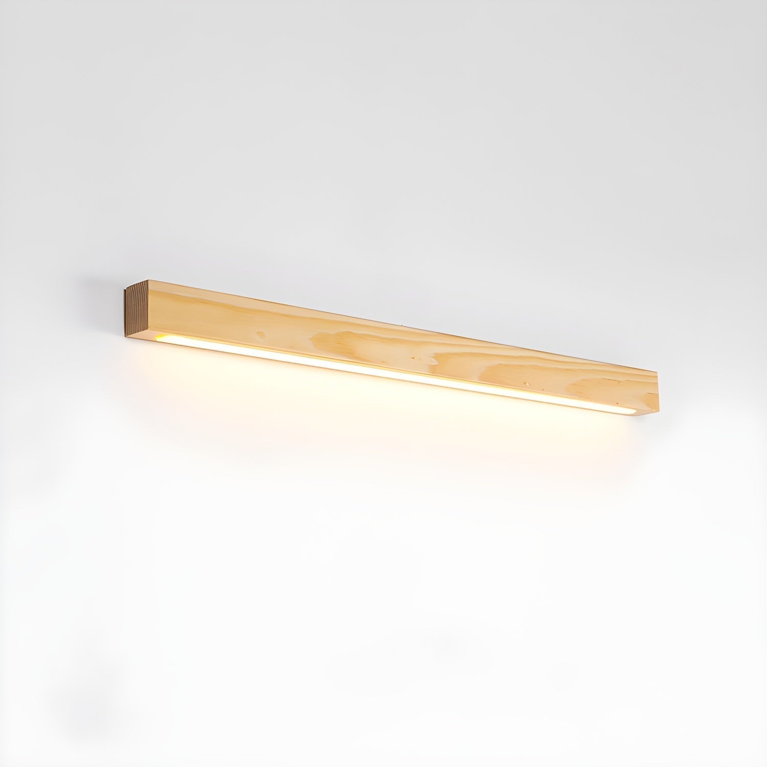 Linear Wood and LED Wall Sconce Minimalist Design