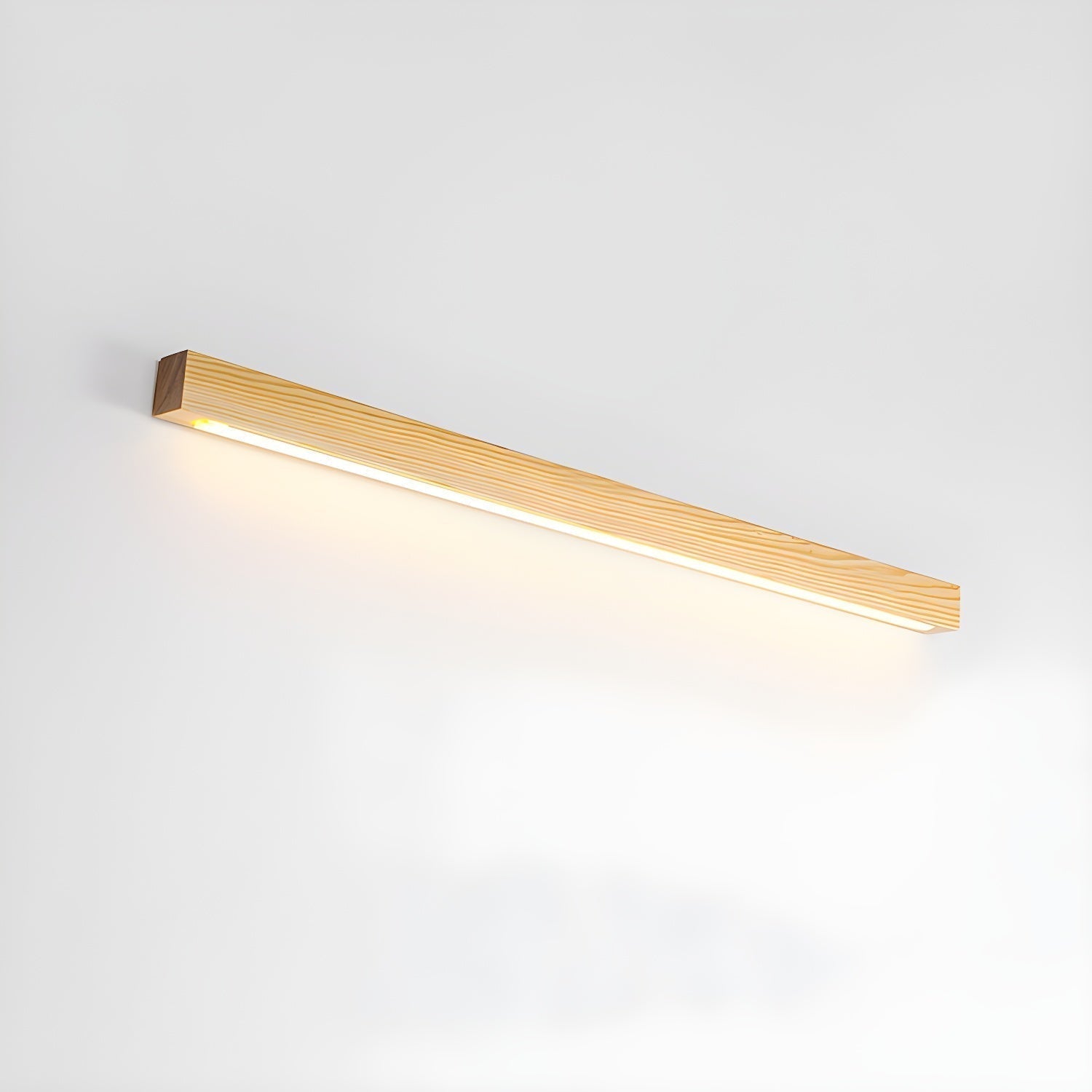 Linear Wood and LED Wall Sconce Minimalist Design