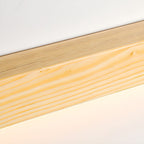 Linear Wood and LED Wall Sconce Minimalist Design