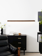 Linear Wood and LED Wall Sconce Minimalist Design